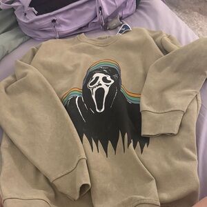 Tan Scream Graphic Sweatshirt